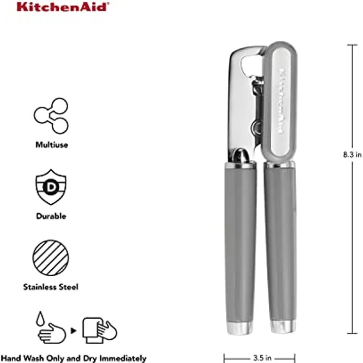 KitchenAid Multifunktions-Dosenöffner, grau, Einheitsgröße – Bild 2