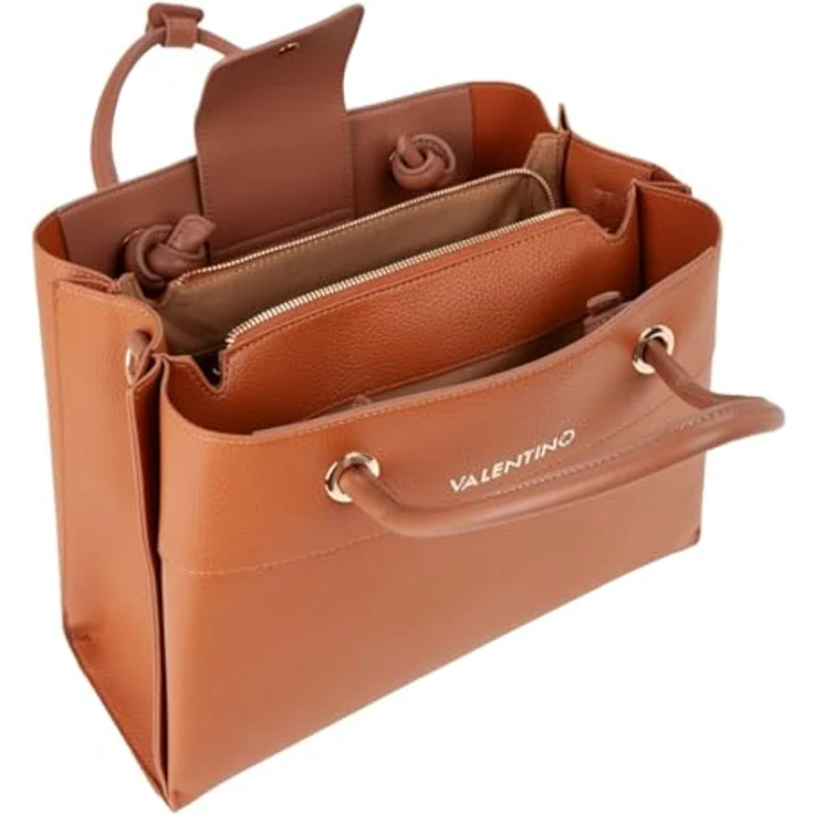 Valentino Alexia Handtasche, 35 cm, 100% Polyurethan, braun – Bild 5