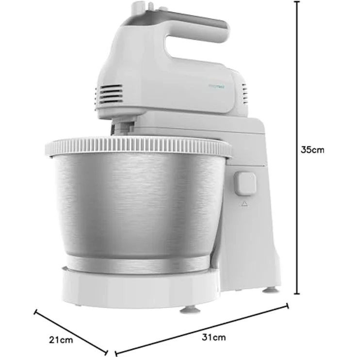 Cecotec Standmixer PowerTwist Steel 500W 3,5 L Edestahl Handrührer Küchenmaschine – Bild 8