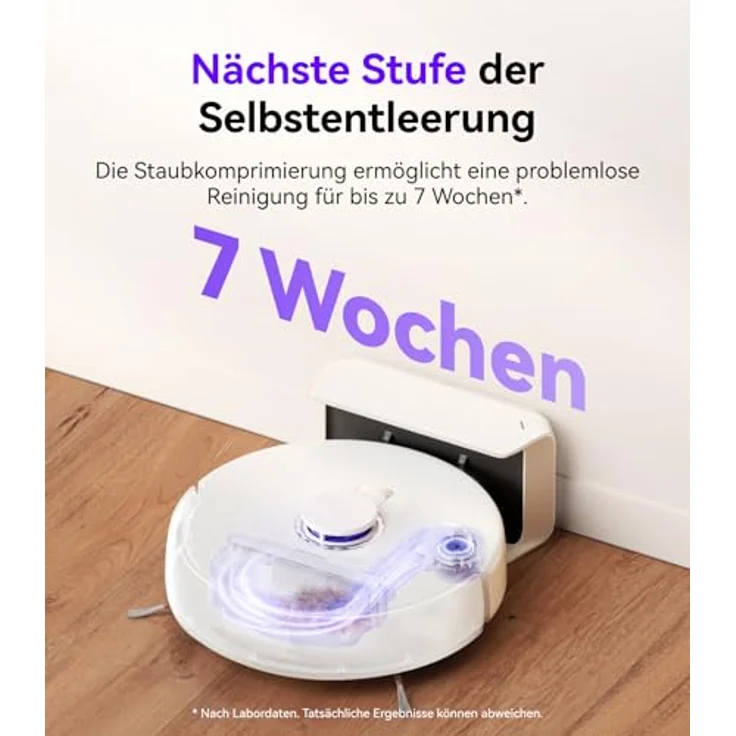 Narwal Freo X Plus Robot Vacuum, Staubsauger Roboter mit Zero Tangling Brush, 7800Pa Saugkraft, 2-in-1 Mop & Staubsauger, Weiss – Bild 2