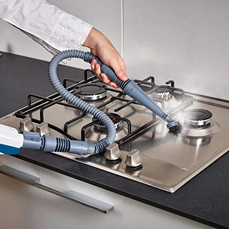 Polti Vaporetto SV460_Double PTEU0296, Dampfbesen, Blau|Weiss, 1500 W – Bild 6