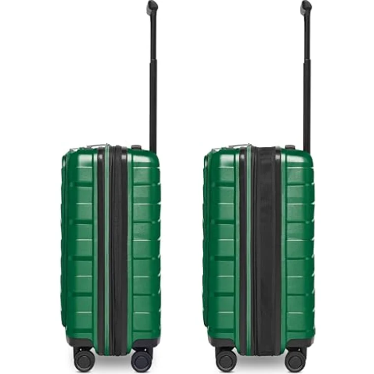 Bergpfeil Handgepäck Koffer mit Laptopfach, ultra-leicht 40 x 23 x 55 cm, erweiterbar von 45 auf 55 Liter, nur 3,06 kg, schwarz – Bild 2