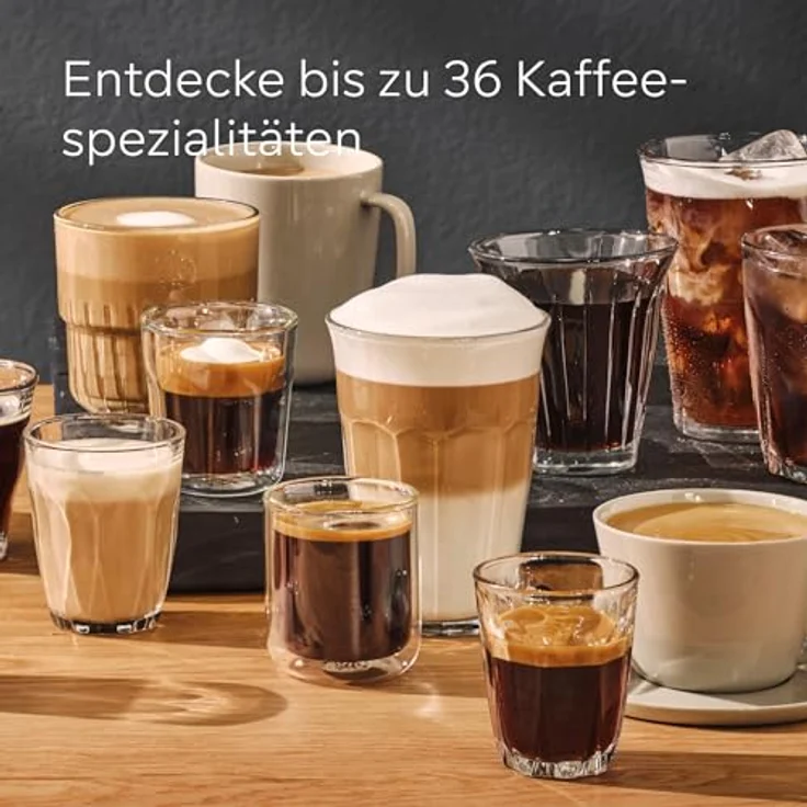 Siemens Kaffeevollautomat EQ700 integral Edelstahl TQ717D03, 36 Heiß- und Kaltgetränke, Home Connect, Silber – Bild 13
