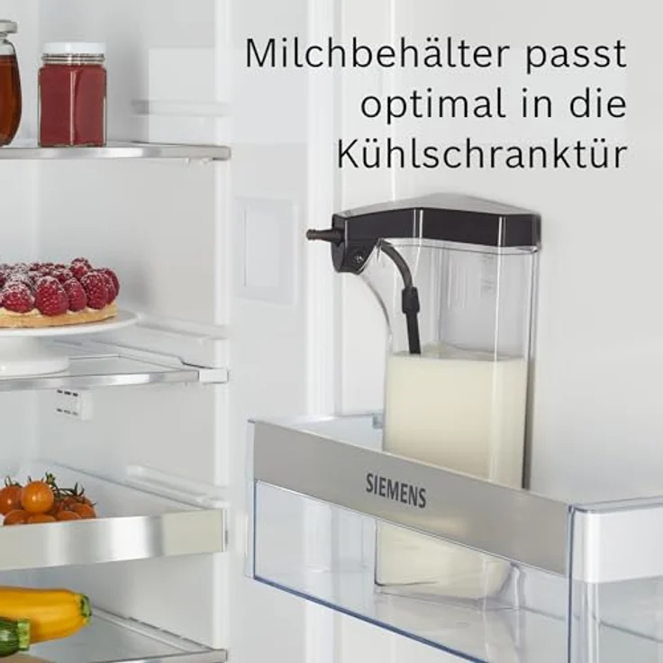 SIEMENS Kaffeevollautomat Siemens TQ515D09 Kaffee-Vollautomat mit Milchbehälter, Cappuccino-Funktion, in elegantem Klavierlack schwarz – Bild 6