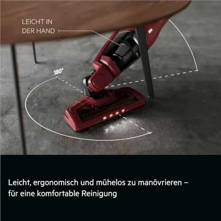 AEG Ergorapido Plus CX7-3-45CR, 2in1 Akku Staubsauger mit 50% stärkeren Saugkraft, rot – Bild 7
