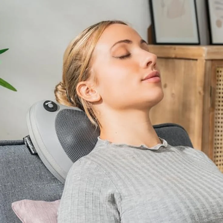 InnovaGoods Kompaktes Shiatsu-Massagegerät, wiederaufladbar mit Infrarot-Wärmefunktion und elastischem Riemen – Bild 2