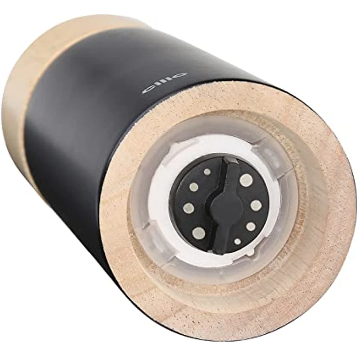 Cilio Pfeffermühle Calabria Manuell, Gewürzmühle mit Keramikmahlwerk, schwarz - Preisvergleich – Bild 2
