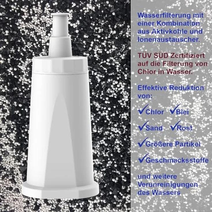 Comedes Wasserfilter 4er Set, Ersatz für Sage SES008WHT0NEU1, kompatibel mit Barista Express, Barista Pro, Barista Touch, Dual Boiler, Oracle, Oracle Touch, Bambino Plus und Duo, Aktivkohle- und Ionentauscher Technologie – Bild 4
