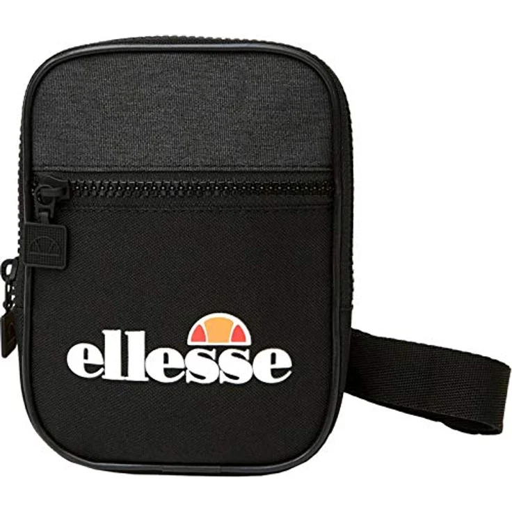 Ellesse Templeton Small Item Bag, Umhängetasche in robuster Qualität mit abnehmbarem und verstellbarem Schulterriemen, schwarz – Bild 1