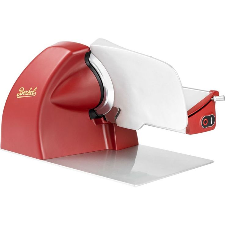 Berkel Aufschnittmaschine Home Line 200 Plus in rot - Küchenschneidemaschine mit 19,5 cm Klingendurchmesser