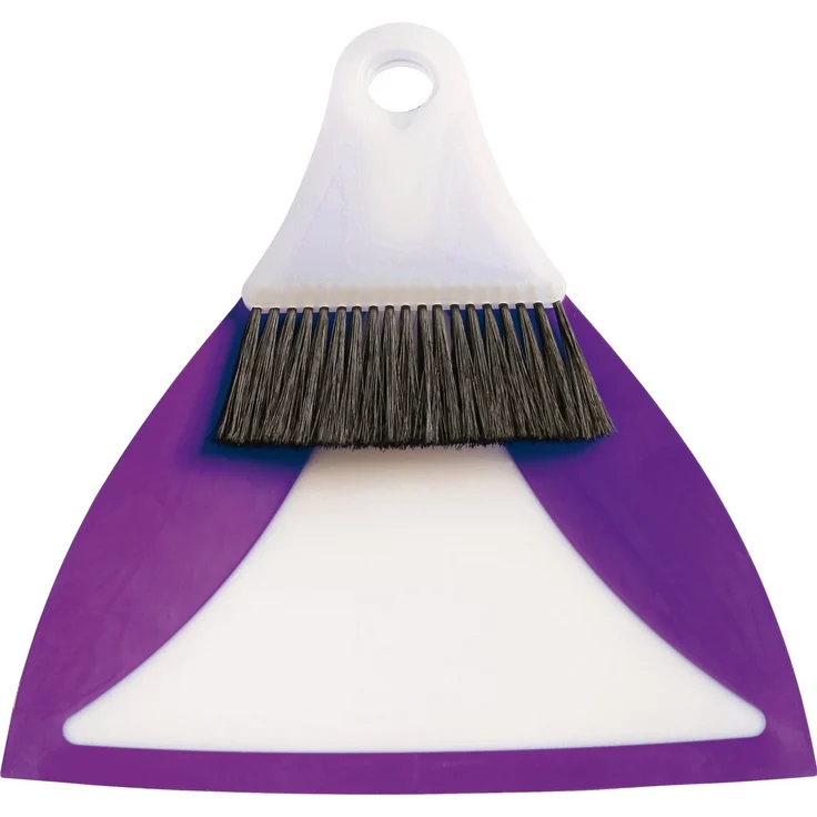 haug bürsten Flexi Kehrgarnitur, platzsparende Reinigungsutensilien in Plum, für einfache und effektive Bodenreinigung – Bild 1