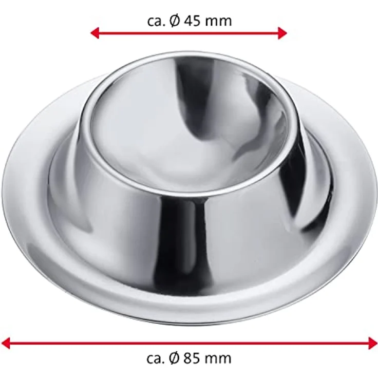 Westmark Set: 1 Zitronenausgießer/Mini-Entsafter + 1 Ständer/Halterung, Rostfreier Edelstahl, Silber, 629822E6 – Bild 3