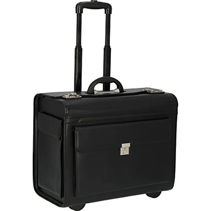 Dermata Pilotenkoffer 50cm aus Synthetik, Schwarz (52 l, S) – Bild 5