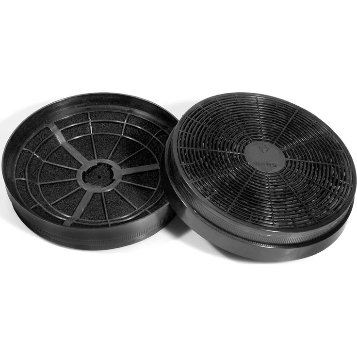 Hanseatic Aktivkohlefilter CF110, Zubehör für Dunstabzugshauben, 2er Pack, schwarz