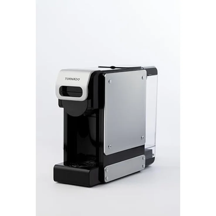 Tornado TST-550-GS, 7-in-1-Multikapsel-Kaffeemaschine mit 1 l Wassertank, Vollautomatik und LCD-Display, Silber/Schwarz – Bild 1