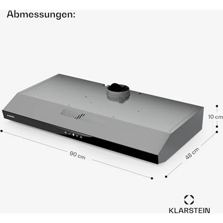 Klarstein Contempo Neo 90, Unterbau-Dunstabzugshaube mit 175 m³/h Abluftleistung, SenseControl Touch-Steuerung, Edelstahl/Acrylglas – Bild 9