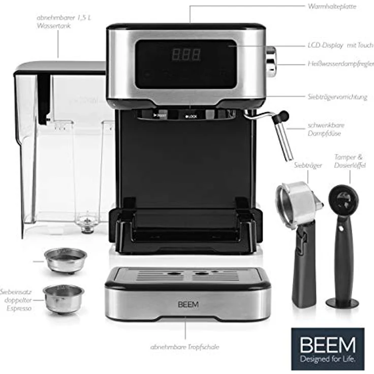 BEEM ESPRESSO-SELECT-TOUCH Espresso-Siebträgermaschine - 15 bar – Bild 3