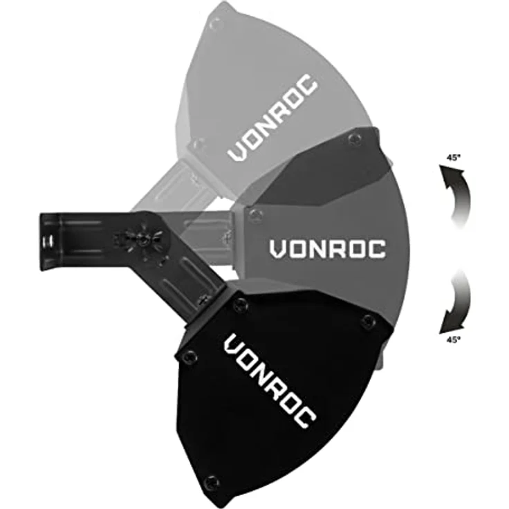 VONROC Marsili Compact, Infrarot Heizstrahler 2000W für Wand- oder Deckenmontage, IP55, Low Glare Technologie – Bild 4