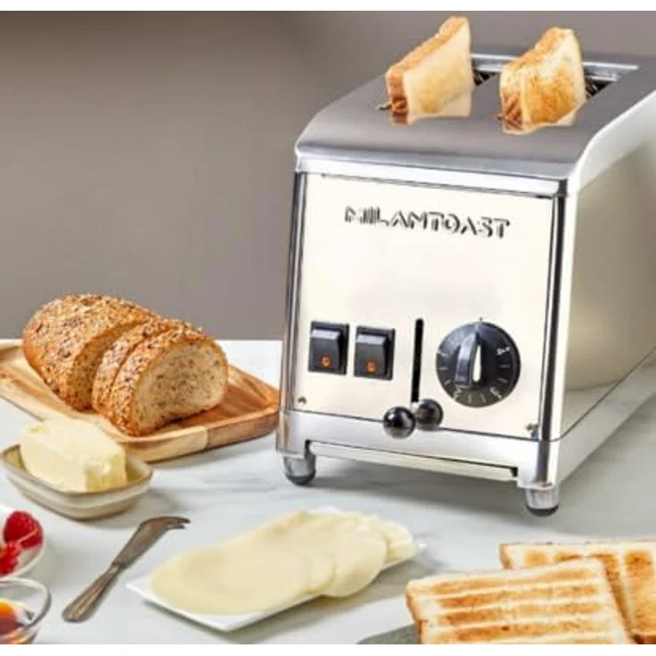 Milan Toast Edelstahltoaster 7200 mit Brötchenaufsatz, Vorteilsset für das perfekte Frühstück – Bild 2