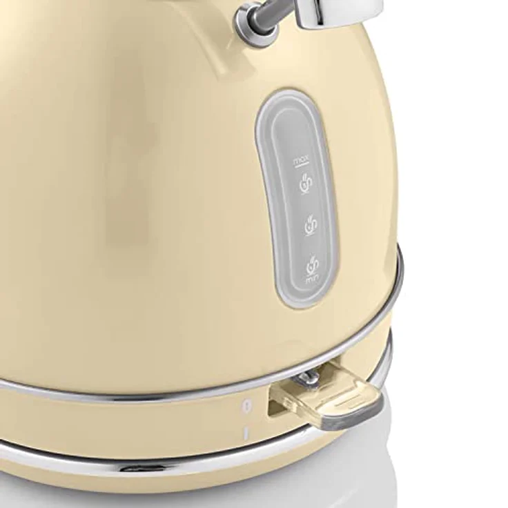 SWAN STP7050CNEU Retro Frühstücksset, Wasserkocher 1,8L kabellos mit Überhitzungsschutz und 2 Breitschlitz-Toaster in Vintage Creme – Bild 7