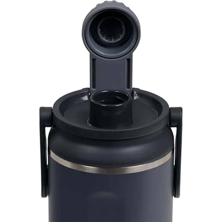 IGLOO Chug 36 Thermoflasche, isolierte Edelstahl-Wasserflasche, anthrazit, 1 Liter, hält bis zu 48 Stunden kalt, auslaufsicherer Deckel – Bild 5
