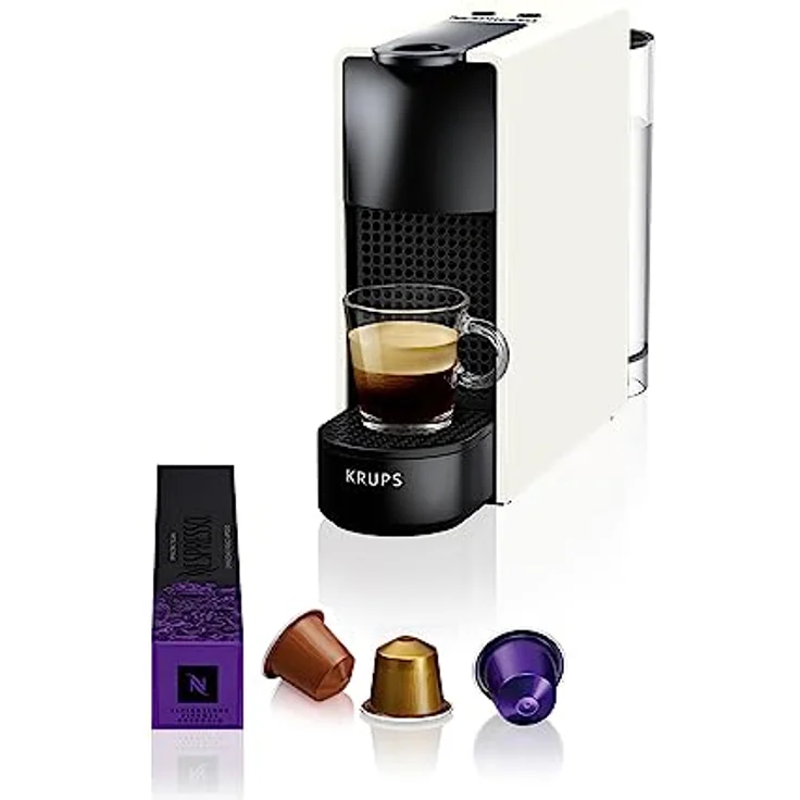 Krups Nespresso XN1101 Essenza Mini Kaffeekapselmaschine, 1260 Watt, weiß, 0,7 Liter – Bild 2