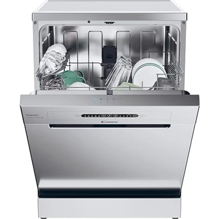 Candy CF 3E9E0X, Freistehender Geschirrspüler für 13 Maßgedecke, Edelstahl, Energieeffizienzklasse E, 49 dB, mit Maxi TUB Technologie und vielseitigen Programmen – Bild 2