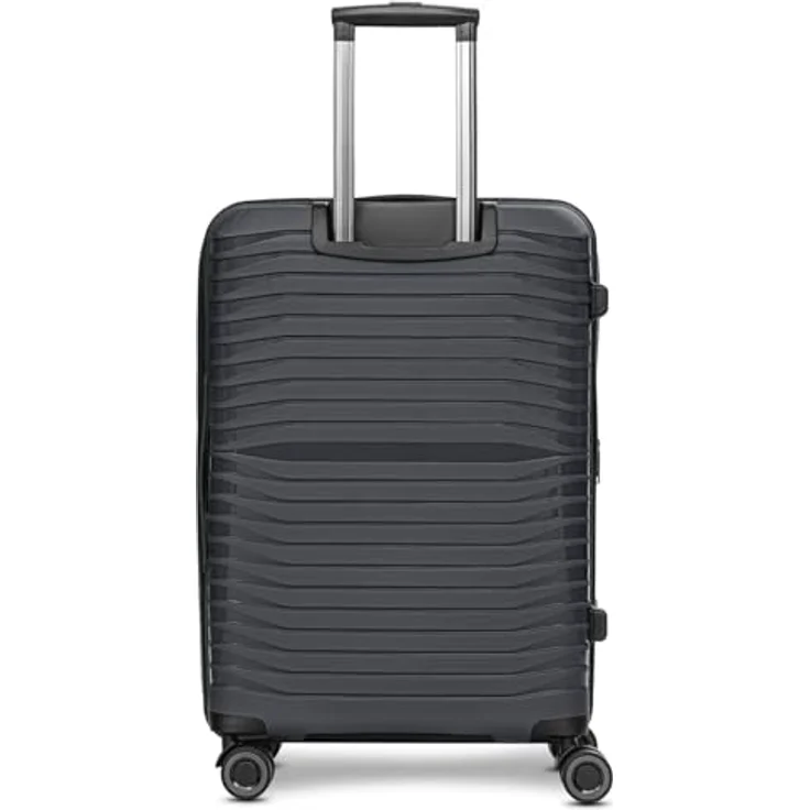 Stratic Shine Koffer & Trolley groß | Ausgestattet mit 4 360° Drehbare Rollen, Kreuzpackgurt, Dehnfalten, arretierbarer Griff und TSA-Schloss | 46 cm x 30 cm x 65 cm - 3.6kg – Bild 4