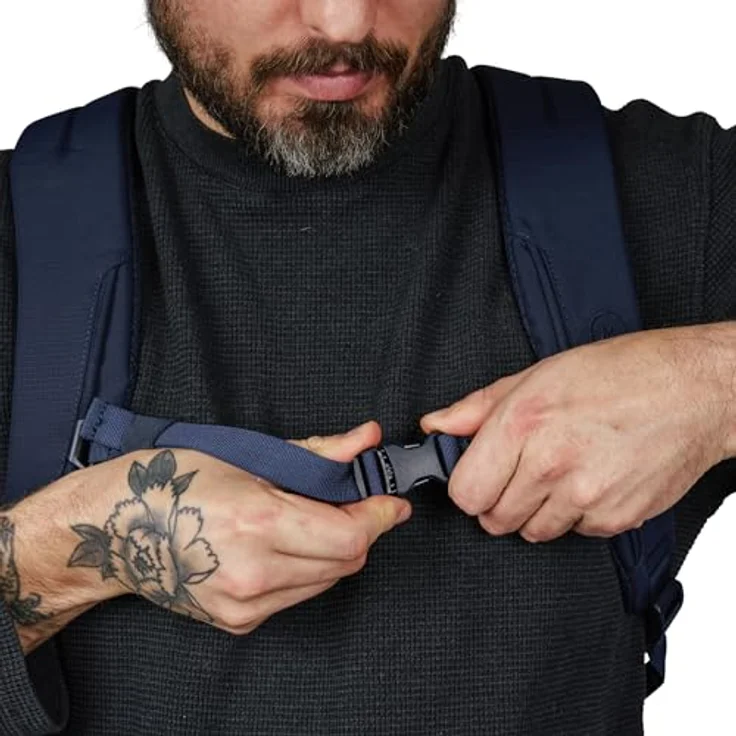 MOMENT Everything Backpack, Weekender Reise-Rucksack für Laptop und Kamera, 28L, Navy, wetterfest und modulare Stauraumoptionen – Bild 3