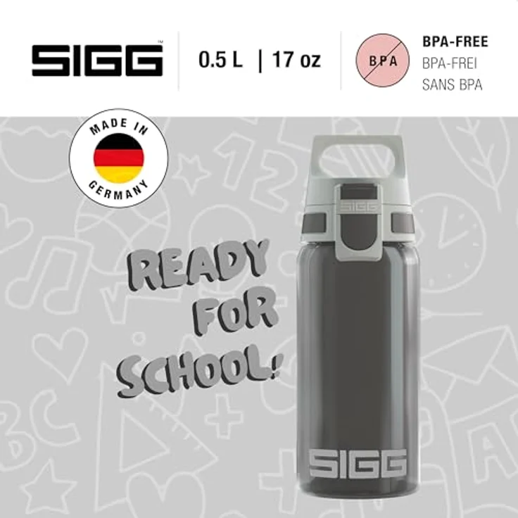 SIGG VIVA ONE Anthracite Trinkflasche, Aluminium, 0.5 L – Bild 2