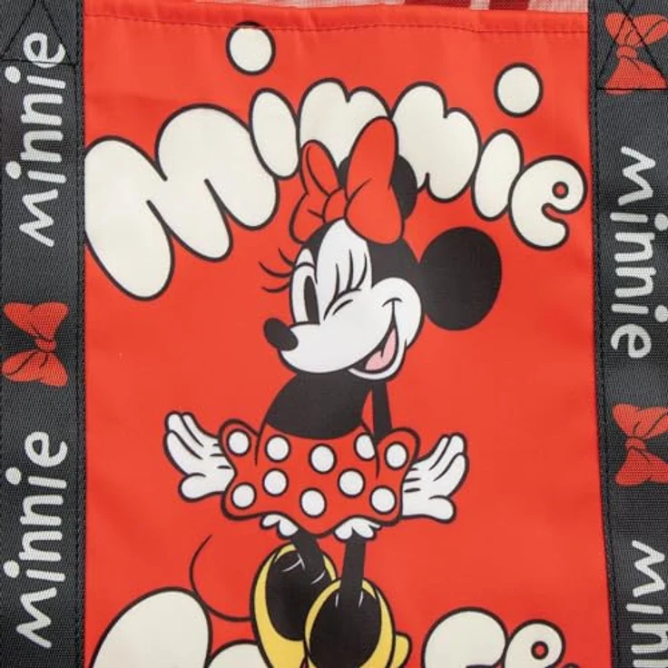Cerda Shopper Disney Minnie Premium Strandtasche, groß, 62 × 39 × 20 cm, 100 % Polyester, leicht und strapazierfähig – Bild 3