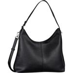 Tom Tailor Jema Schultertasche, 35 cm, Schwarz, mit Handyfach und verstellbarem Umhängeriemen