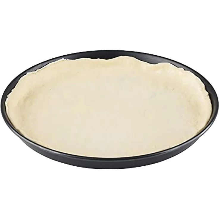 APS Pizzaform rund Ø 32/30,3 x 2,5 cm (4er-Set) - Pizzablech aus Blaublech, nicht beschichtet, lange Lebensdauer, zum professionellen Pizzabacken – Bild 3