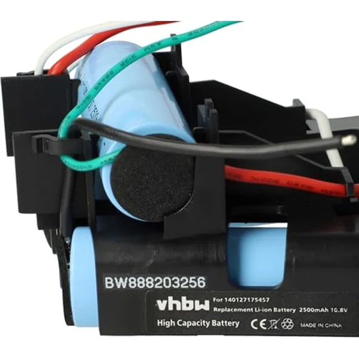 vhbw Akku kompatibel mit AEG CX7-21DB, CX7-21EB, CX7-21EBK, CX7-21-HO, CX7-21SW Staubsauger Home Cleaner Heimroboter (2500mAh, 10,8V, Li-Ion) - Leistungsfähiger Ersatzakku für Ihren Staubsauger – Bild 5