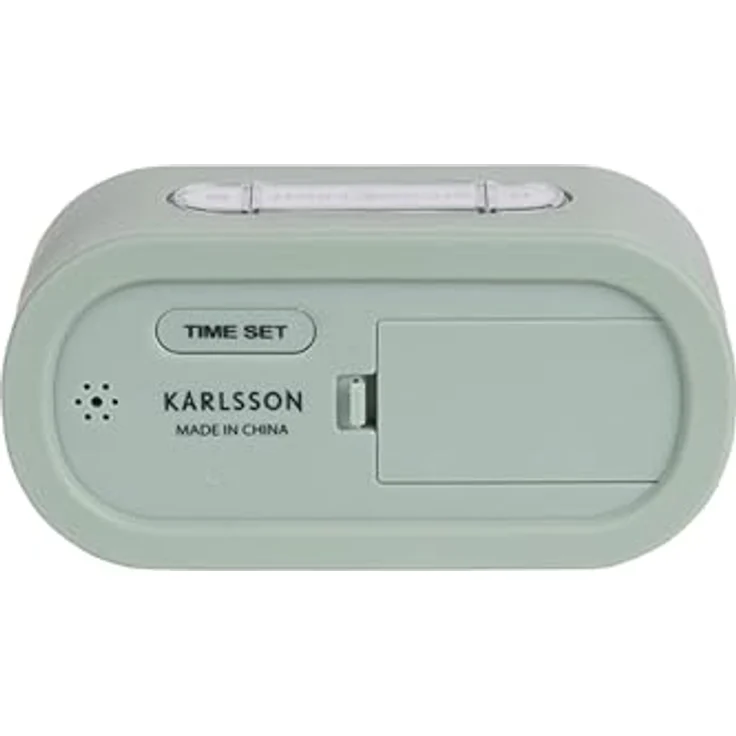 Karlsson Wecker Gummy, Alarmwecker in Grün, kompakt und tragbar, 14x7x5cm aus Silikon für Schlafzimmer – Bild 5