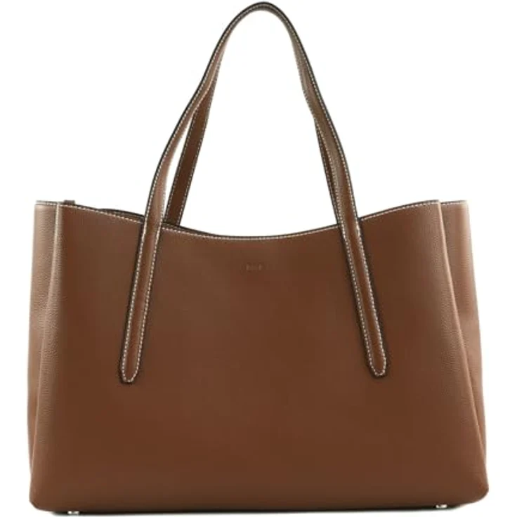 Boss Anett Shopper Tasche, 48 cm, braun, 100% Polyurethan, Raumangebot 28 cm x 20 cm – Bild 3