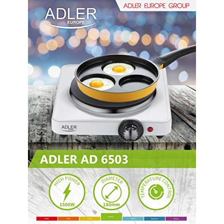 Adler AD 6503, Kochplatte, Betriebsart elektrisch  – Bild 6