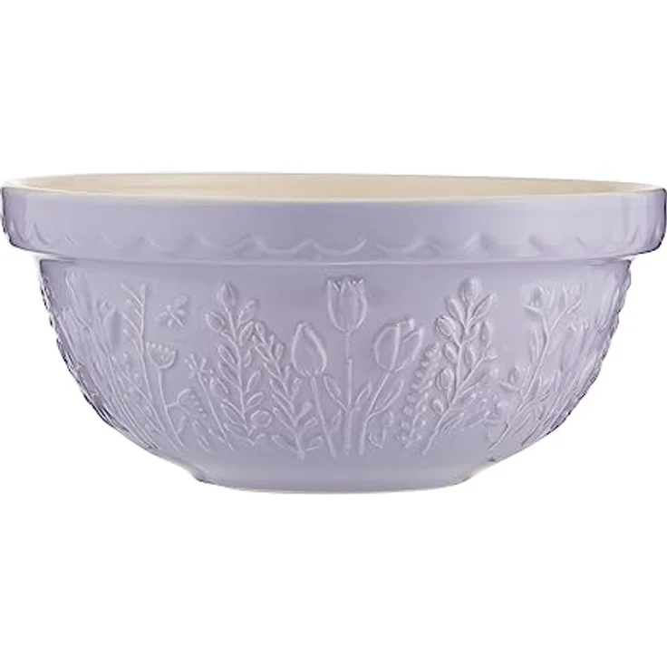 Mason Cash IN THE MEADOW Rührschüssel groß, Steingut 2L, Ø 24 cm, spülmaschinenfest, splitterresistent, mit Blumenmotiv für Teig & Kuchen – Bild 1
