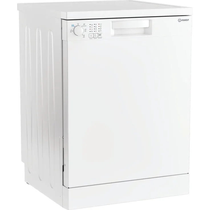 Indesit IN2FE13DT9W, Freistehender Geschirrspüler, 13 Maßgedecke, 5 Waschprogramme, Energieeffizienzklasse E, Weiß