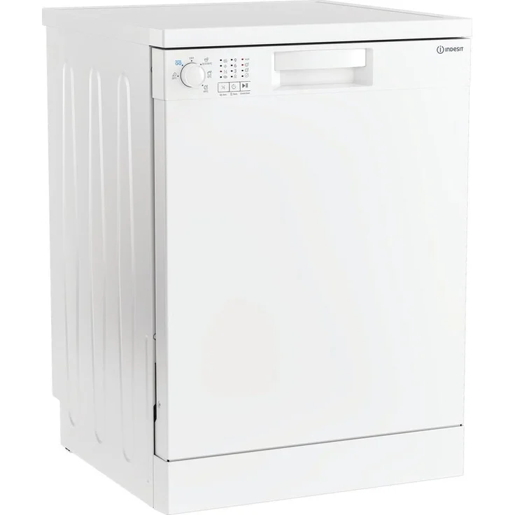 Indesit IN2FE13DT9W, Freistehender Geschirrspüler, 13 Maßgedecke, 5 Waschprogramme, Energieeffizienzklasse E, Weiß