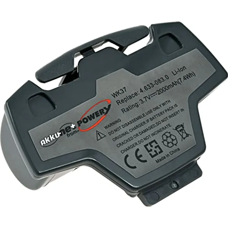 akku-net Akku für Akku-Fensterreiniger Kärcher WV 5 / WV 50 / WV55 / WV 60, 3,7V, Li-Ion, Schwarz - Preisvergleich