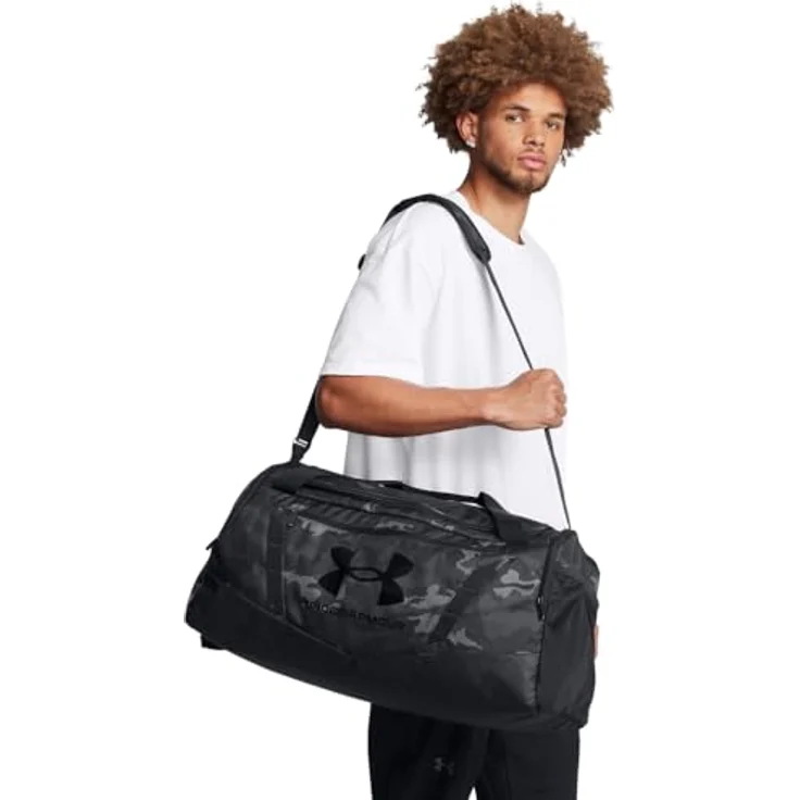 Under Armour Undeniable 5.0 Medium Duffle-Tasche, strapazierfähige Sporttasche mit großem Stauraum, Schwarz – Bild 4