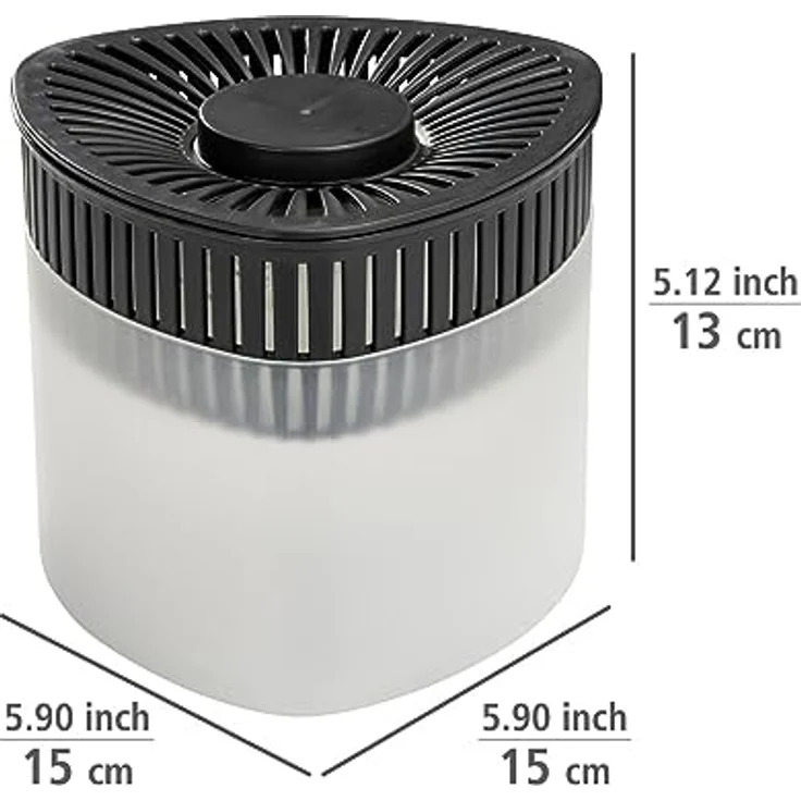 WENKO Raumentfeuchter Prisma, 2x500 g Feuchtigkeitskiller, reduziert Schimmel & Gerüche, nachfüllbar, ohne Strom, inkl. Auffangschale – Bild 5