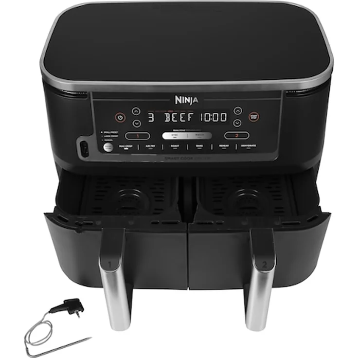Ninja Foodi MAX Dual Zone Heißluftfritteuse mit digitalem Bratenthermometer AF451EU – Bild 4