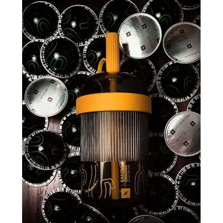 NESPRESSO Samra Origins Travel Tumbler, limitierte Edition in Gelb, wiederverwendbare Trinkflasche mit sicherem Verschluss – Bild 2