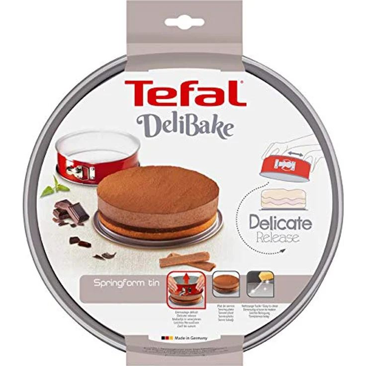 Tefal Delibake J1641274, Runde Backform 24 cm mit Antihaftbeschichtung und vergrößertem Standfuß, MADE IN GERMANY – Bild 5