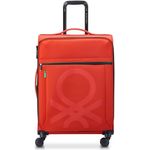 DELSEY PARIS x United Colors of Benetton Color Block – weicher Koffer 66 cm x 45 cm x 29 cm – 69 l – L, rot