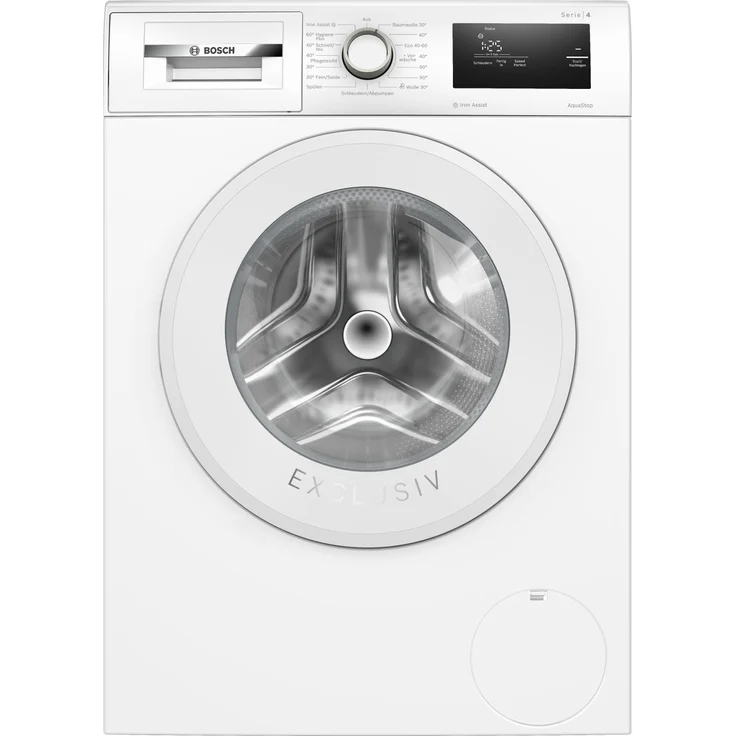 Bosch Exclusiv WAN28095, Frontlader Waschmaschine mit 8 kg Fassungsvermögen und max. 1400 U/min, EcoSilence Drive Motor, Iron Assist