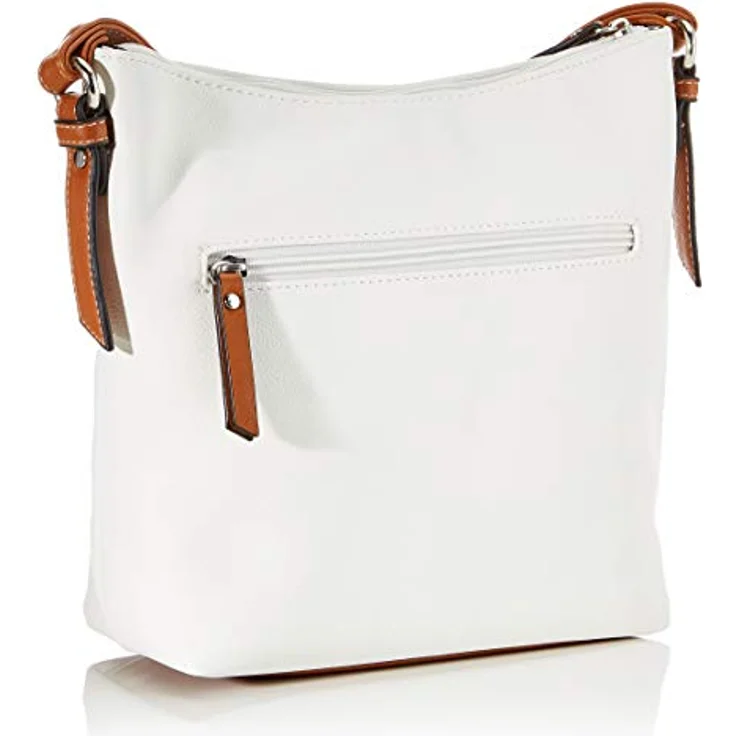 Tom Tailor Novara Umhängetasche 28 cm, weiß, 100% Polyurethan, 28 cm x 8.5 cm x 25 cm – Bild 2