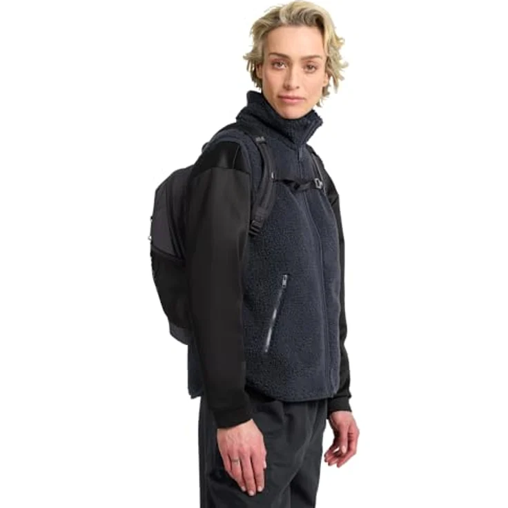 Jack Wolfskin Daypack VELOCITY LITE 10, leichter Rucksack mit AEROSHAPE LITE Tragesystem und Trinkblasenfach, Schwarz – Bild 3